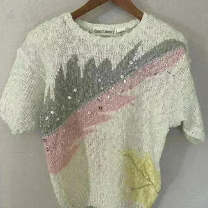 Vintage  80’S Cross Current knit shirt size medium